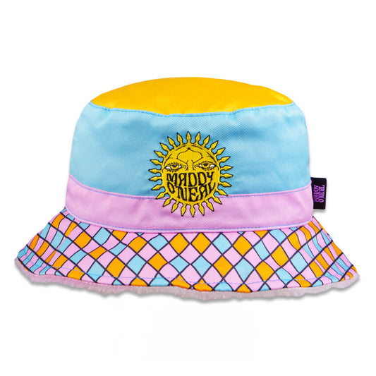 Maddy O'Neal Sunshine Furry Reversible Bucket Hat Grassroots California