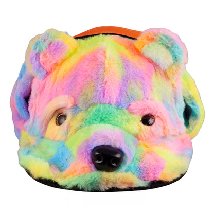 Rainbow Bear Fur Earflap Snapback Hat Grassroots California