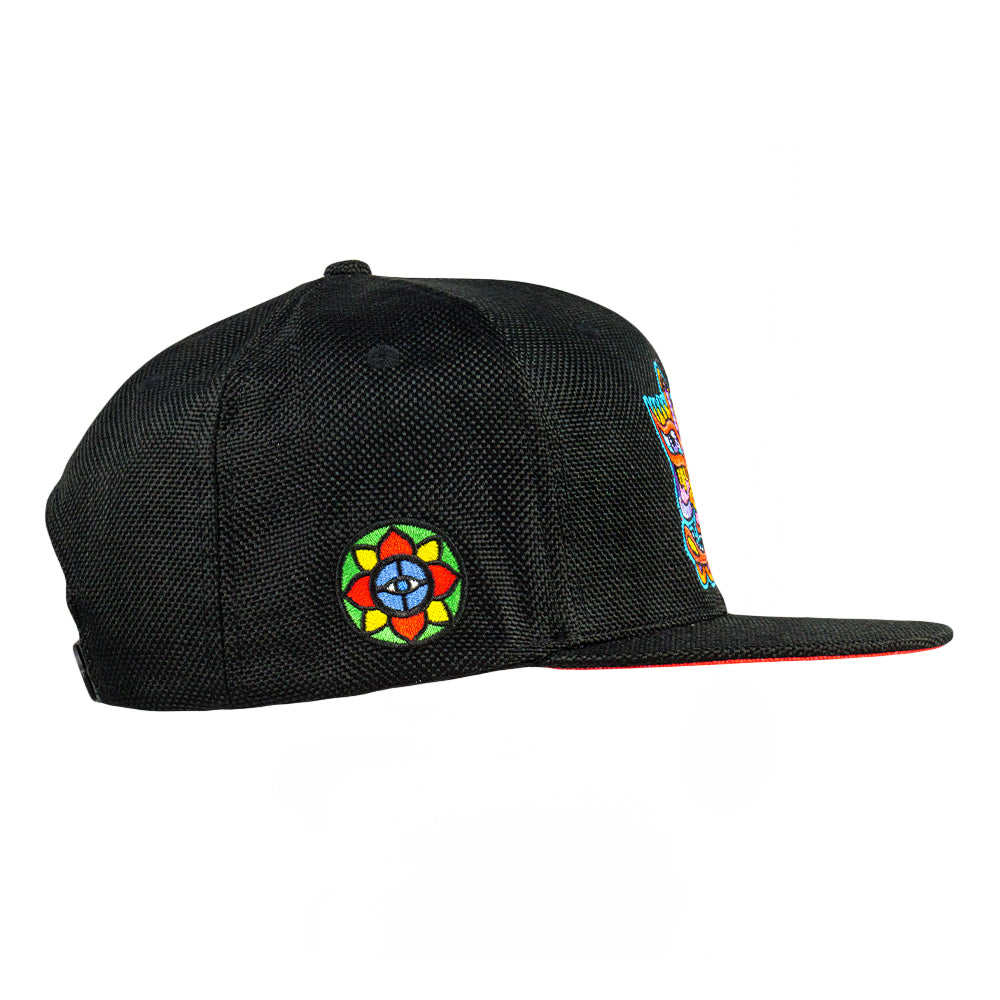 Chris Dyer Harmoneyes Red Black Snapback Hat Grassroots California