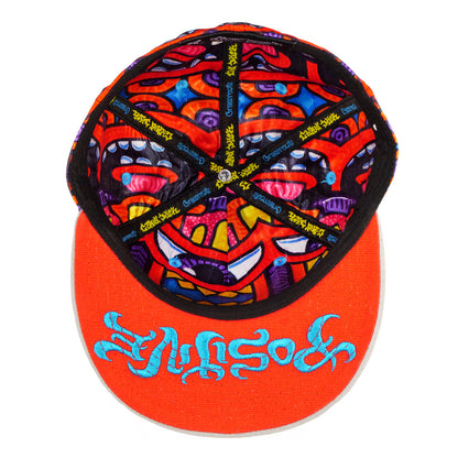 Chris Dyer Harmoneyes Red Pattern Fitted Hat Grassroots California