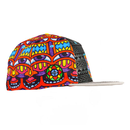 Chris Dyer Harmoneyes Red Pattern Fitted Hat Grassroots California