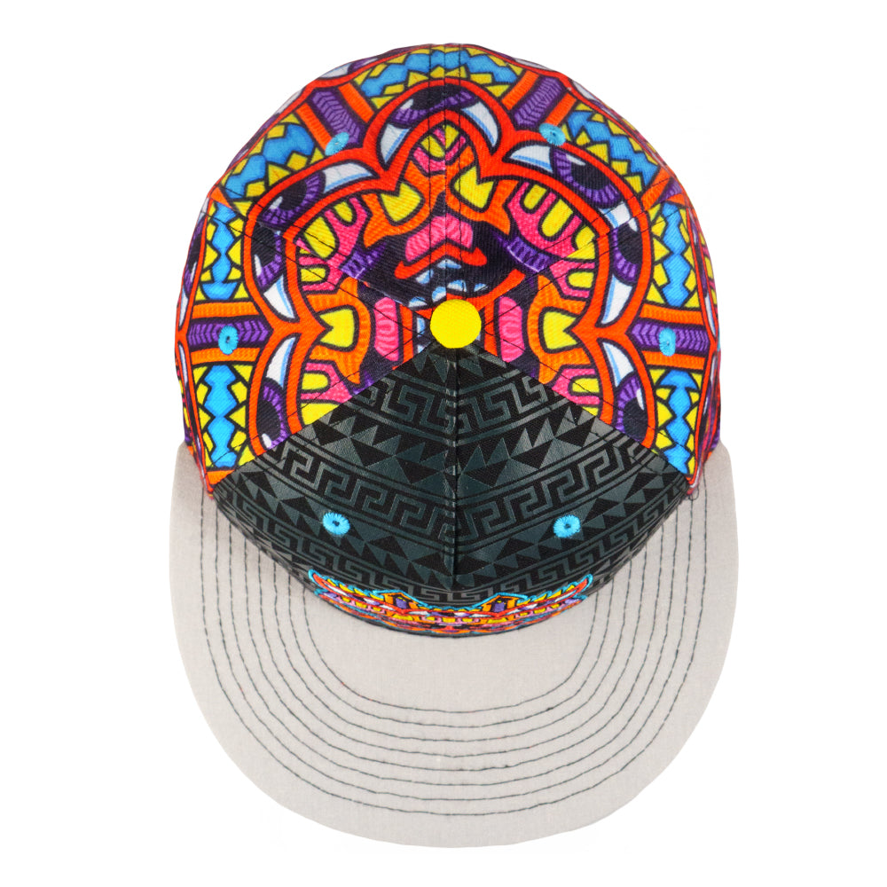 Chris Dyer Harmoneyes Red Pattern Fitted Hat Grassroots California