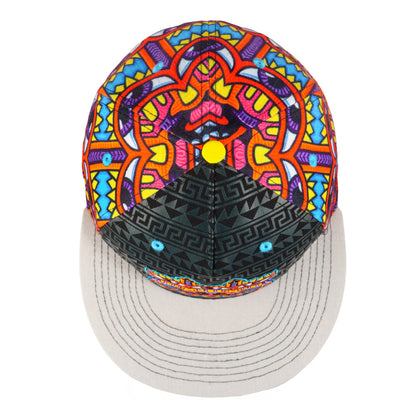 Chris Dyer Harmoneyes Red Pattern Fitted Hat Grassroots California