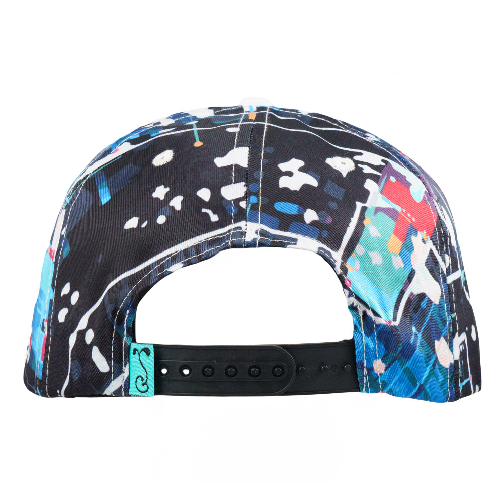 Lazer Shark Navy Snapback Hat Grassroots California