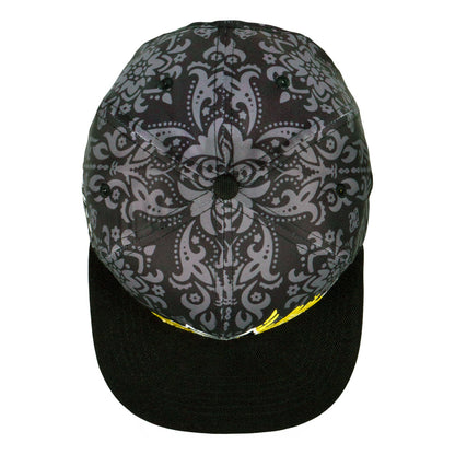 Stylust Paisley Cat Black Snapback Hat Grassroots California