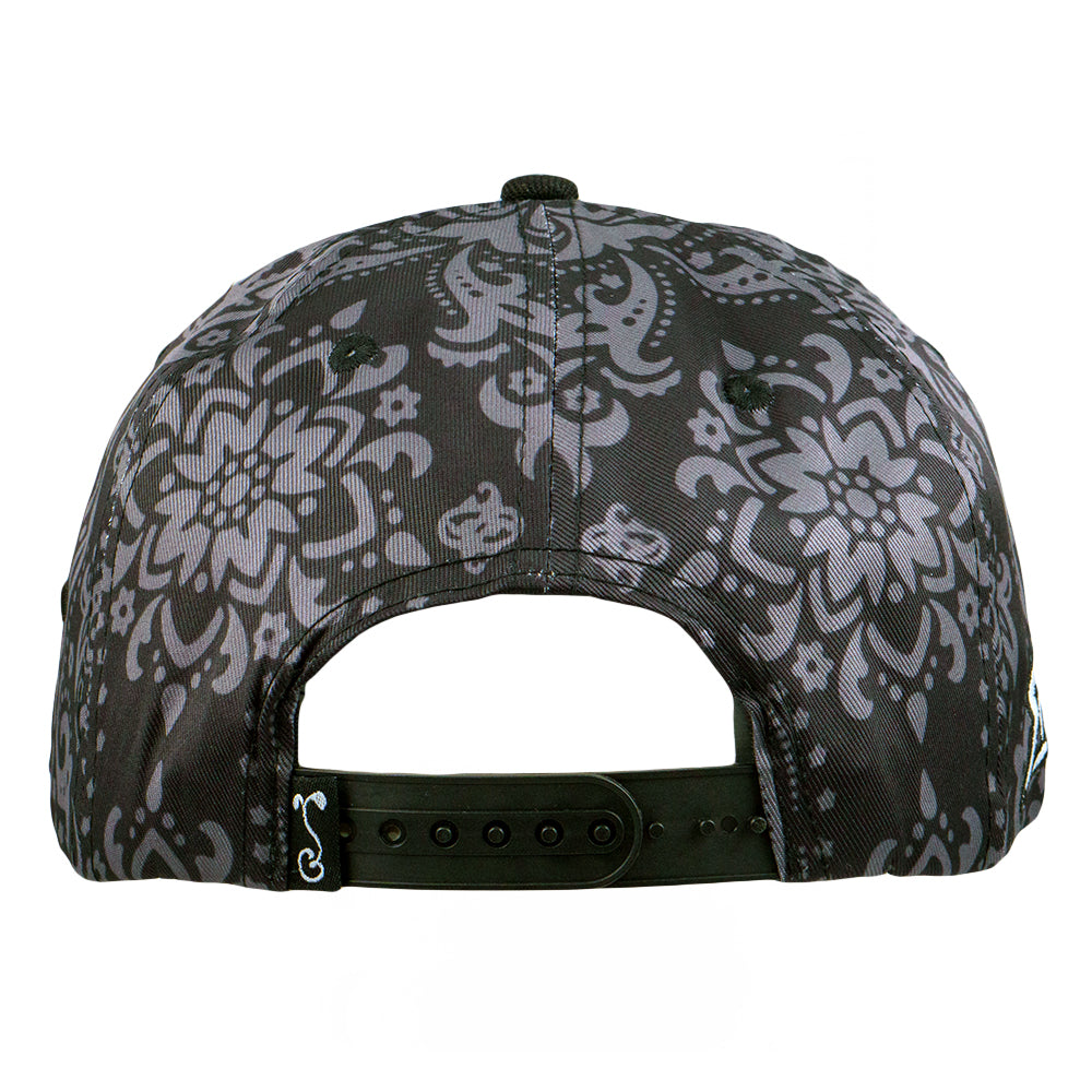 Stylust Paisley Cat Black Snapback Hat Grassroots California