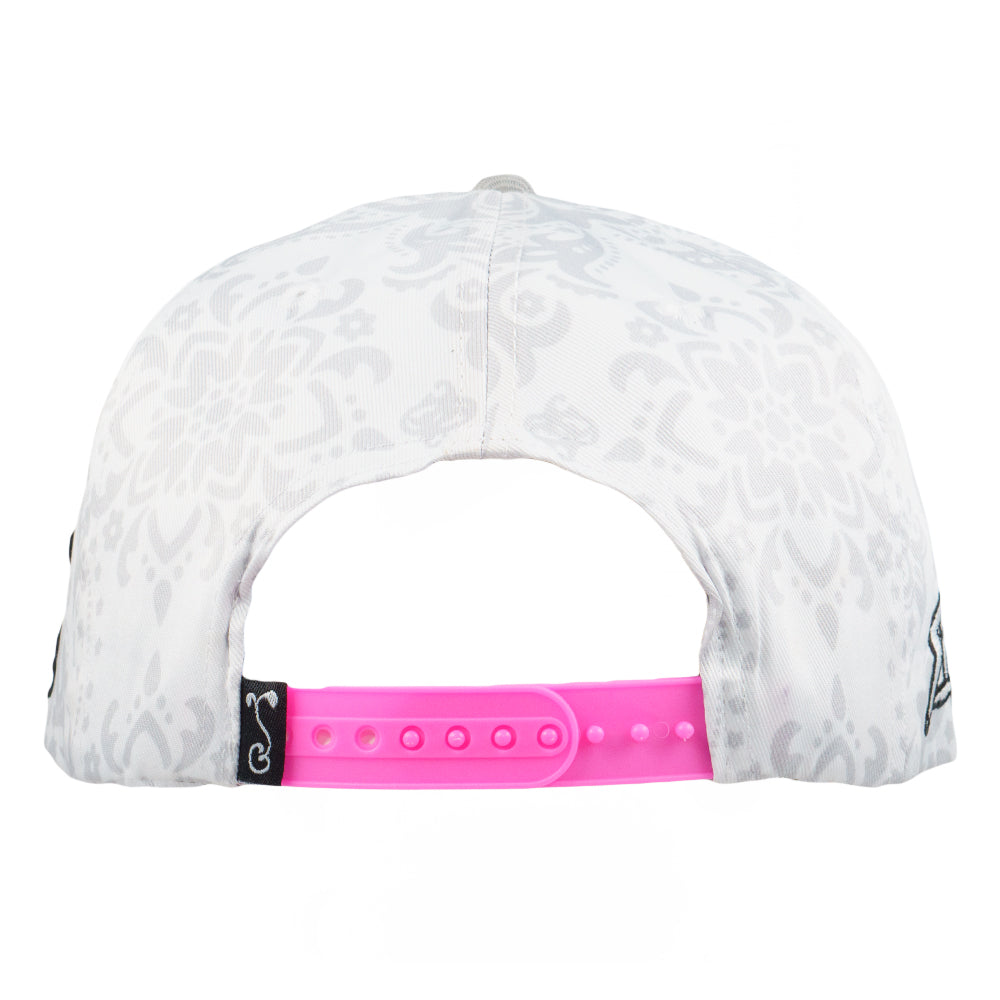 Stylust Paisley Cat White Snapback Hat Grassroots California