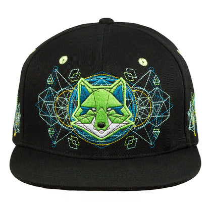 Ben Fox Green Black Snapback Hat Grassroots California