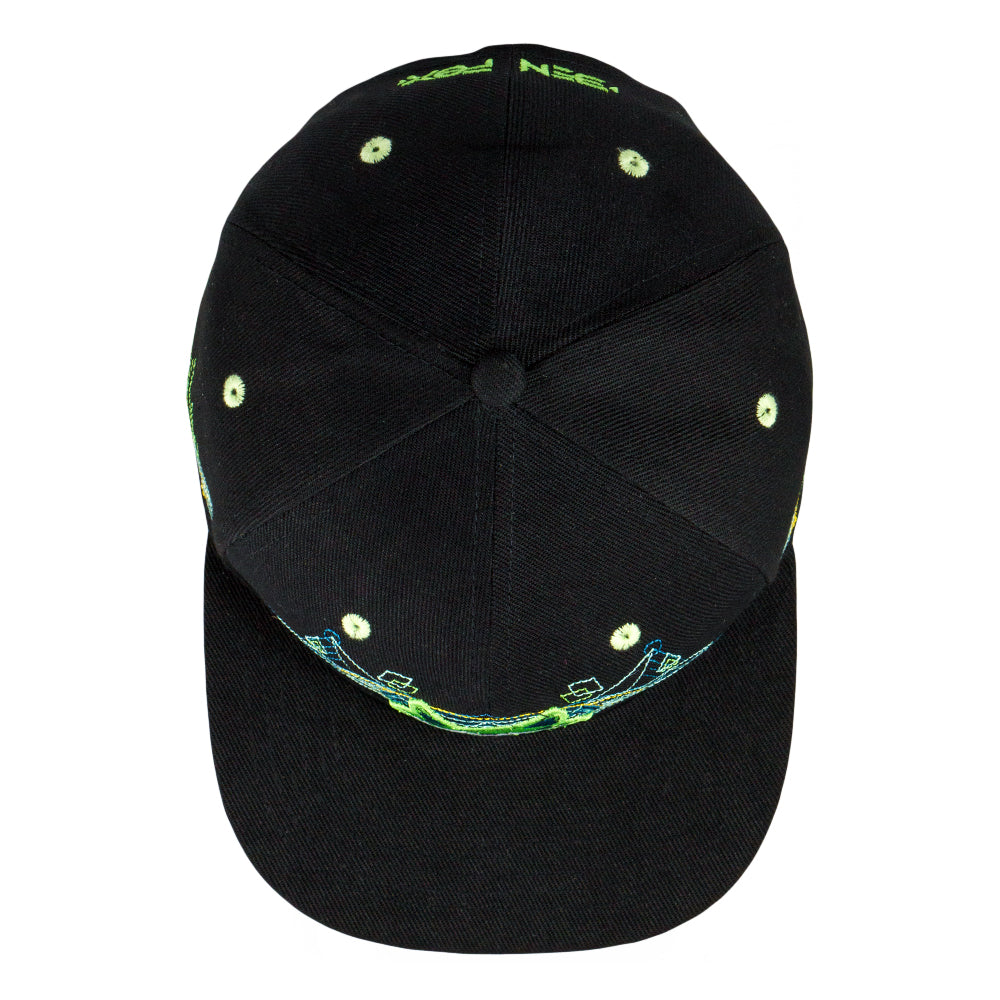 Ben Fox Green Black Snapback Hat Grassroots California