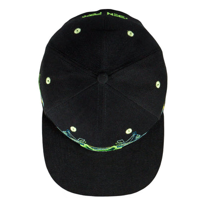 Ben Fox Green Black Snapback Hat Grassroots California