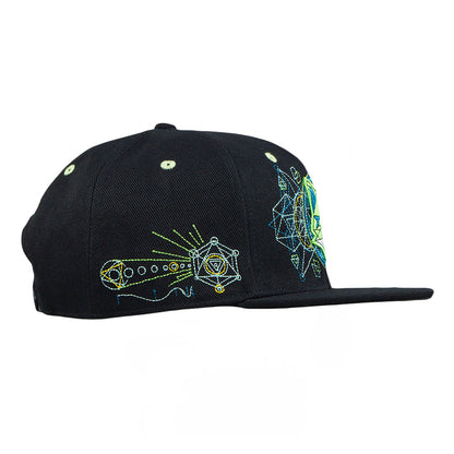 Ben Fox Green Black Snapback Hat Grassroots California