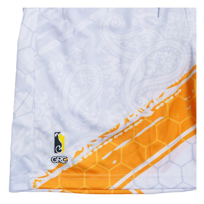 Stylust Paisley Cat White Mesh Shorts Grassroots California