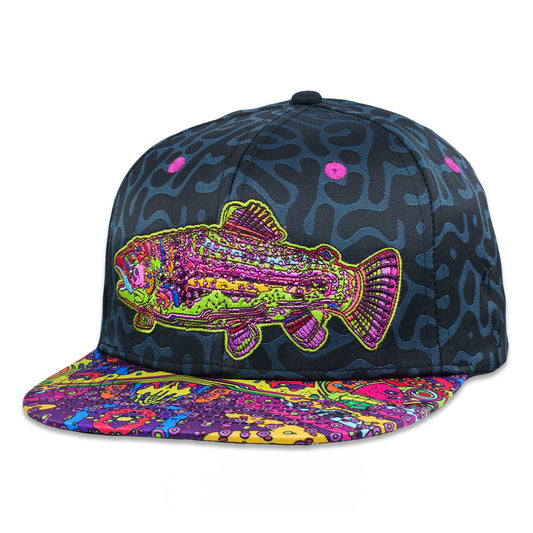 Android Jones Kilgore Trout Coral Black Snapback Hat Grassroots California