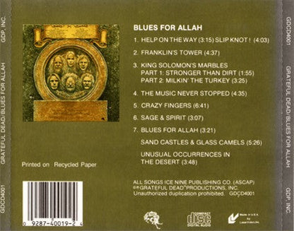 Grateful Dead – Blues For Allah (LP Vinyl) Vinyl Record