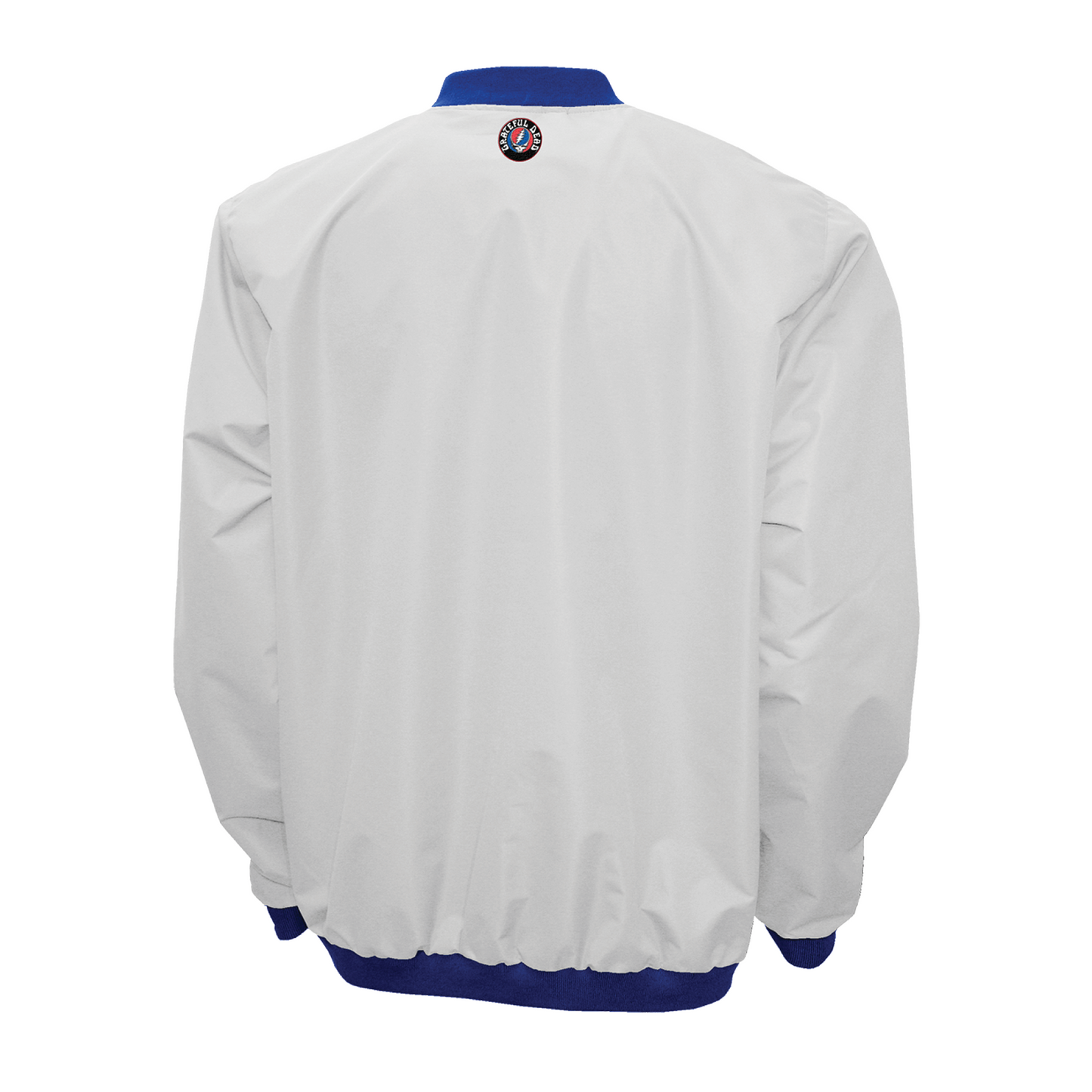 Grateful Dead Logo Mens Windshell Pullover Jacket White