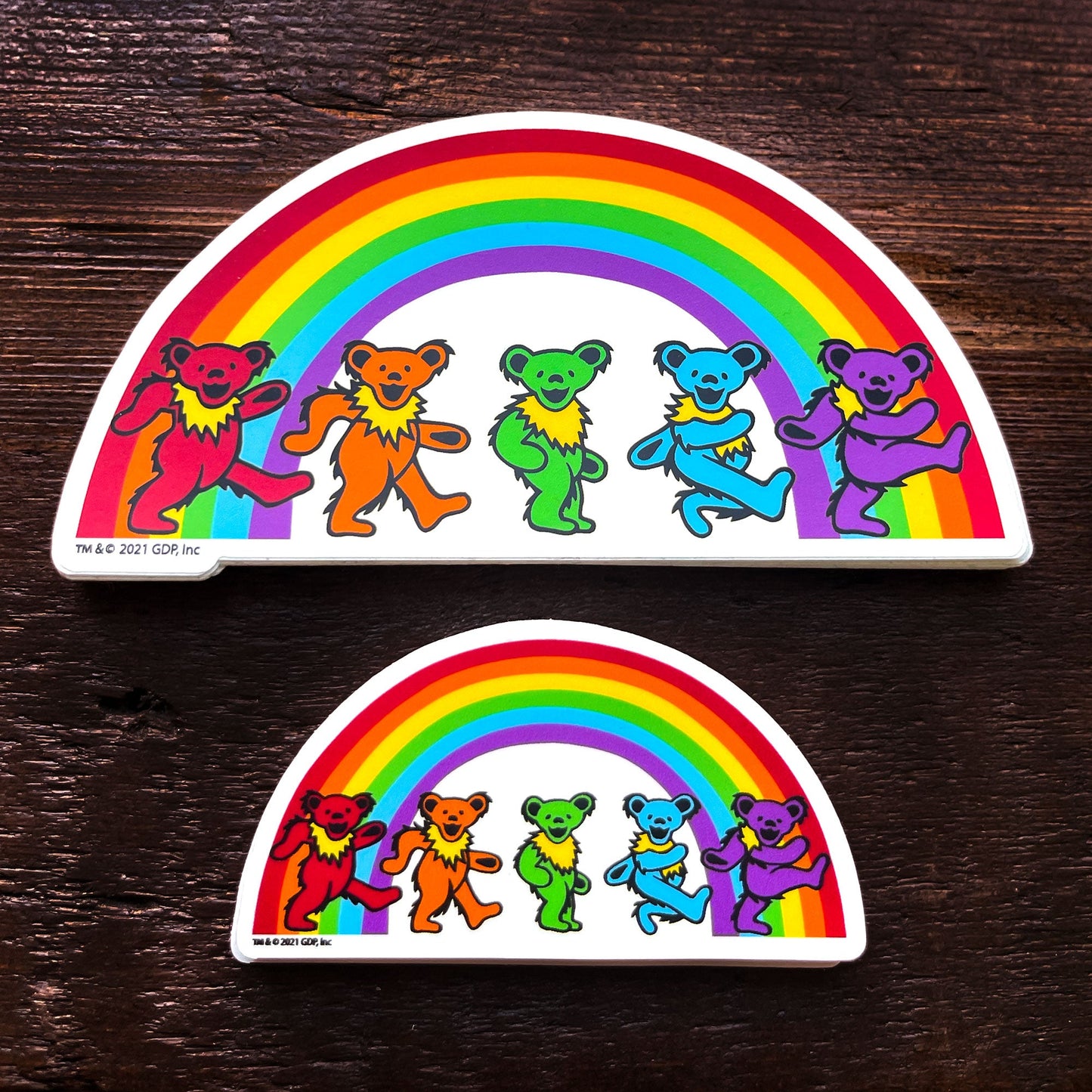 Grateful Dead Rainbow Bears Sticker