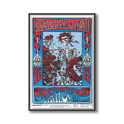 Grateful Dead Avalon Ballroom 1966 Framed Poster