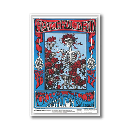 Grateful Dead Avalon Ballroom 1966 Framed Poster