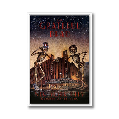 Grateful Dead Radio City Music Hall 1980 Framed Poster