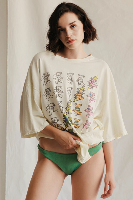 Grateful Dead Prism Bears Womens Oversized Tee Shirt