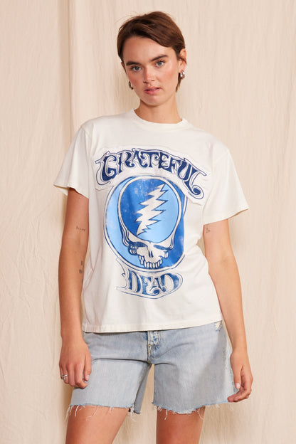 Grateful Dead Stella Blue Womens Tee Shirt White