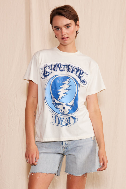 Grateful Dead Stella Blue Womens Tee Shirt White