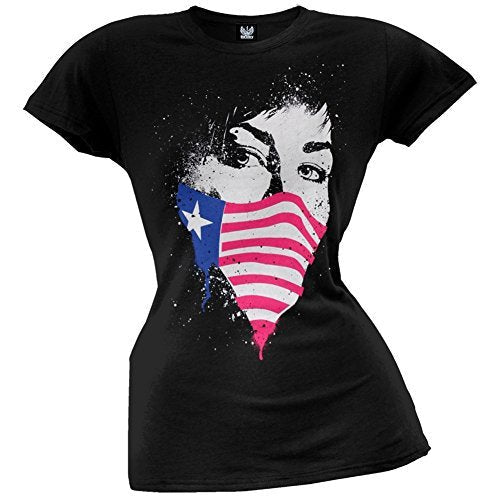 Green Day Juniors: Green Day - American Mask Juniors (Slim) T-Shirt Size L [T-Shirt]