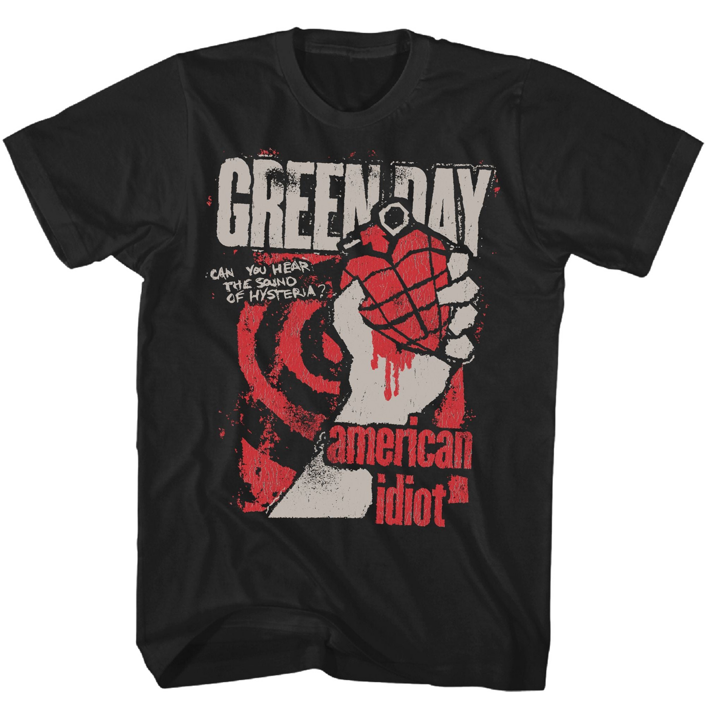 Green Day American Idiot Hysteria Mens T Shirt Black