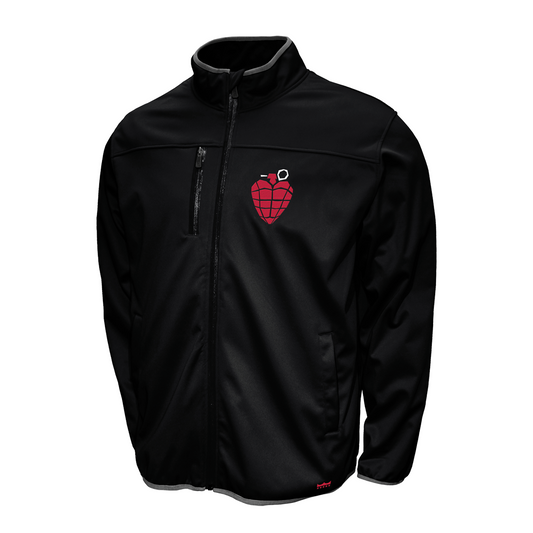 Green Day American Idiot Mens Softshell Zip Up Jacket Black