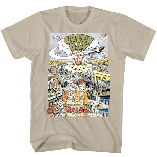 Green Day Dookie Mens T Shirt Tan