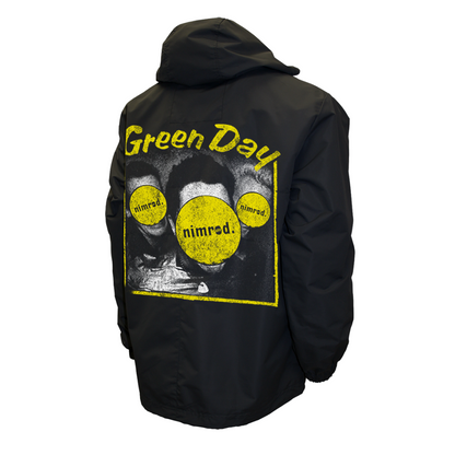 Green Day Nimrod Anorak Mens Windshell Pullover Jacket Black