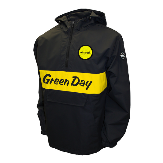 Green Day Nimrod Anorak Mens Windshell Pullover Jacket Black