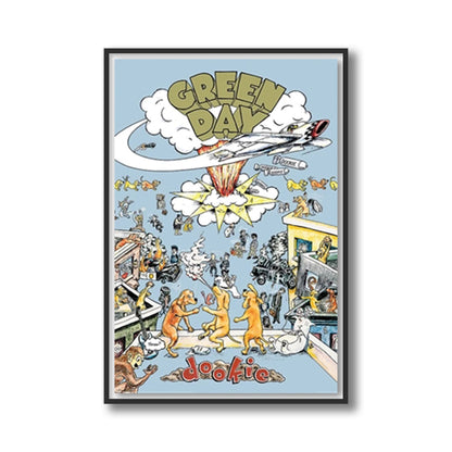 Green Day Dookie Framed Poster