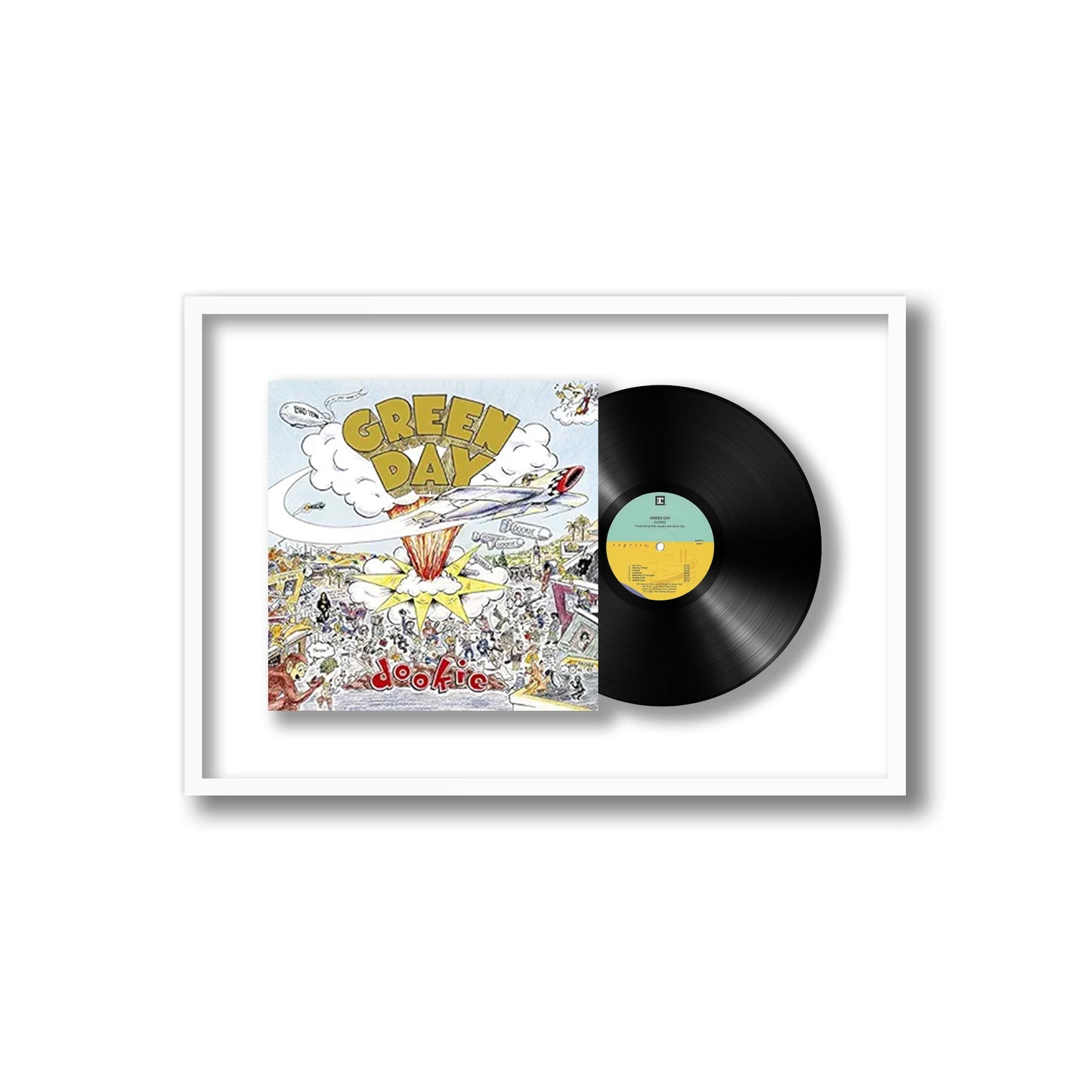 Green Day Dookie Framed Vinyl Record