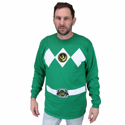 The Power Rangers Long Sleeve Costume T-shirt and Gloves