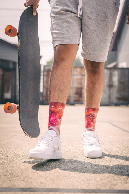 Greg Lutzka Crimson Sky Adult Crew Socks