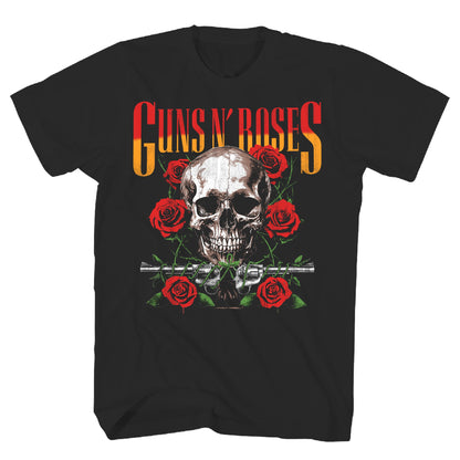 Guns N Roses 2-Sided '87-88 Tour Concert Mens T Shirt Black