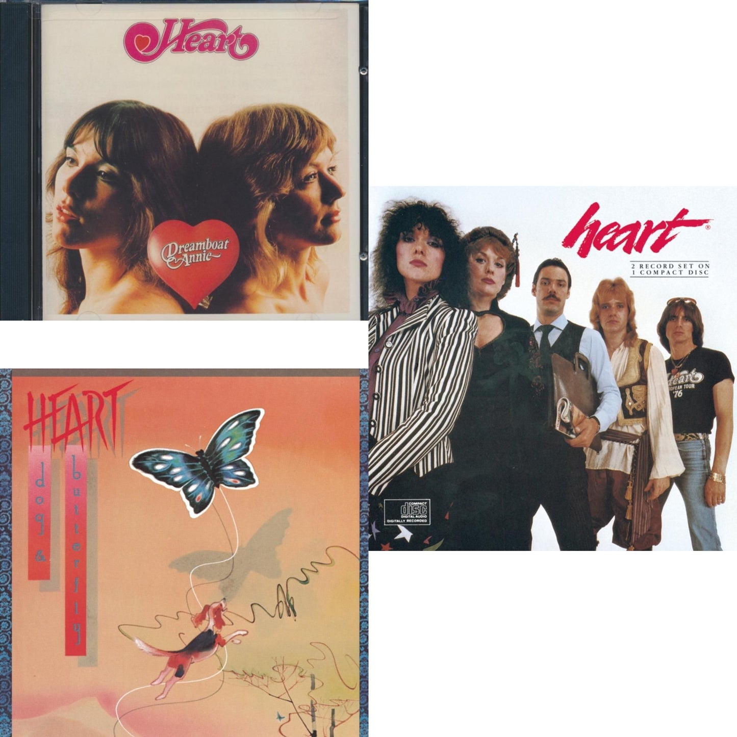 Heart - Dreamboat Annie & Dog & Butterfly & Greatest Hits - CD Bundle