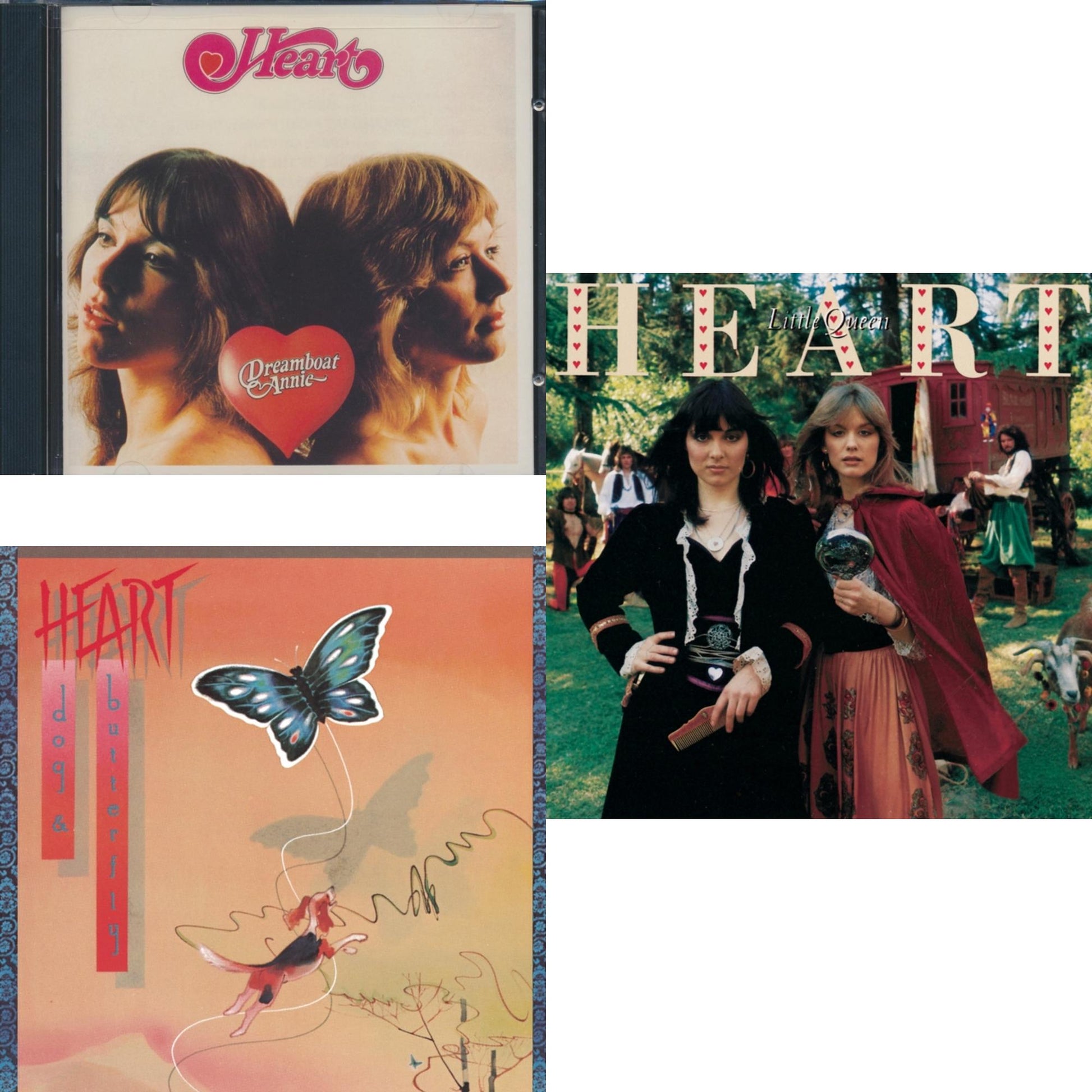 Heart - Dreamboat Annie & Dog & Butterfly & Little Queen - CD Bundle