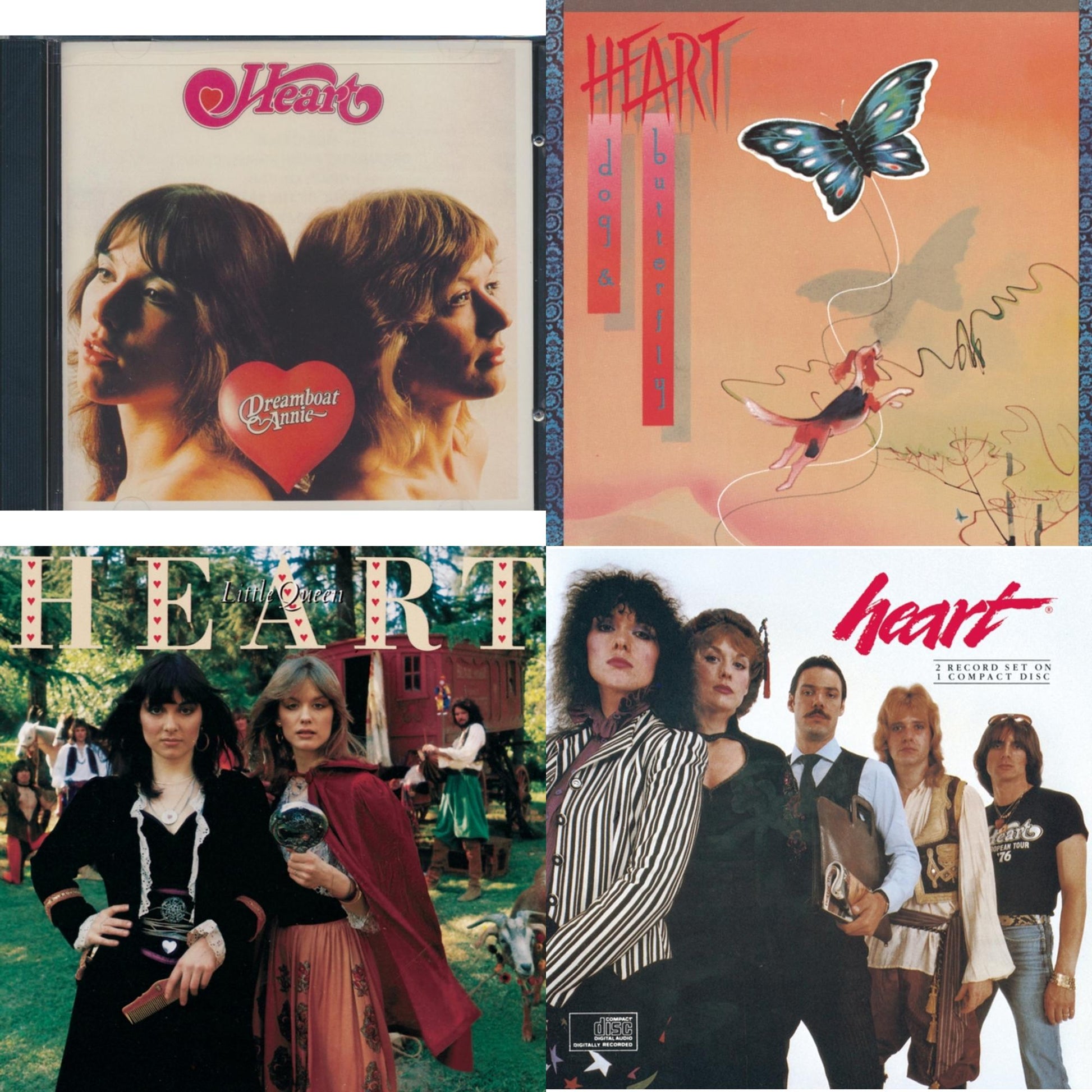 Heart - Dreamboat Annie & Dog & Butterfly & Little Queen & Greatest Hits - CD Bundle