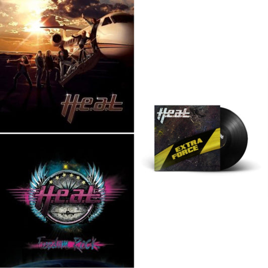 H.E.A.T - Freedom Rock (2023 New Mix) (LP/7 Inch) & H.E.A.T (2023 New Mix) (LP/10Inch) & Extra Force
