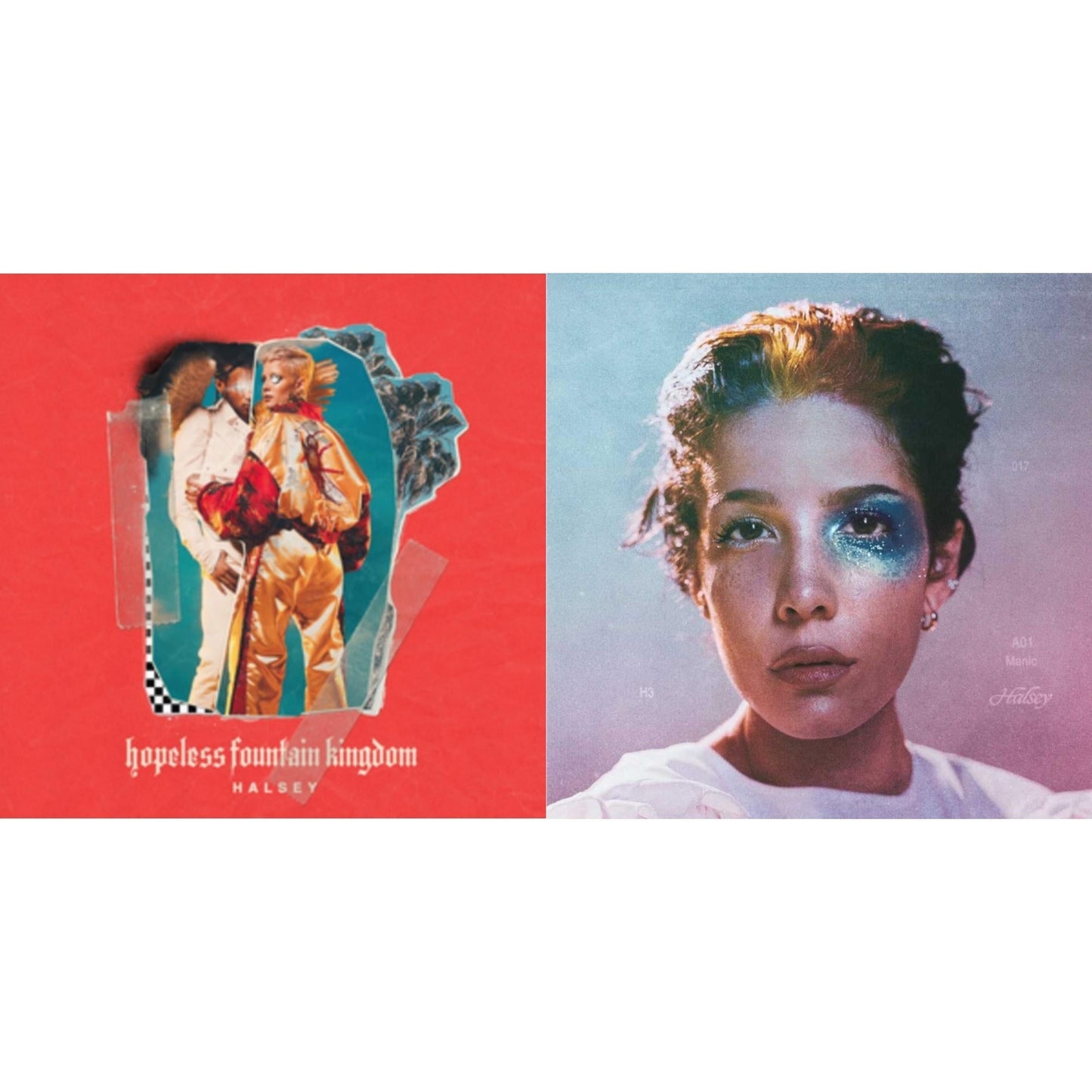 Halsey - Manic (Pa) & Hopeless Fountain Kingdom (Cloudy Clear With Teal Splatter LP Vinyl)