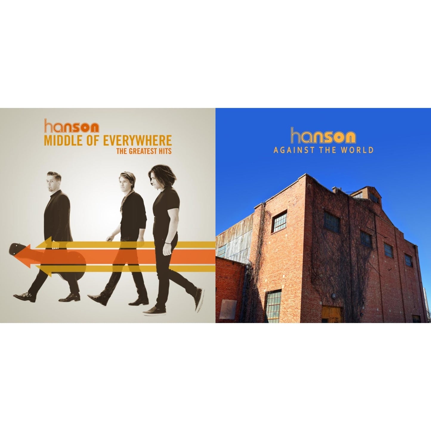 Hanson - Middle Of Everywhere (Orange LP Vinyl) & Against The World (Gold LP Vinyl)