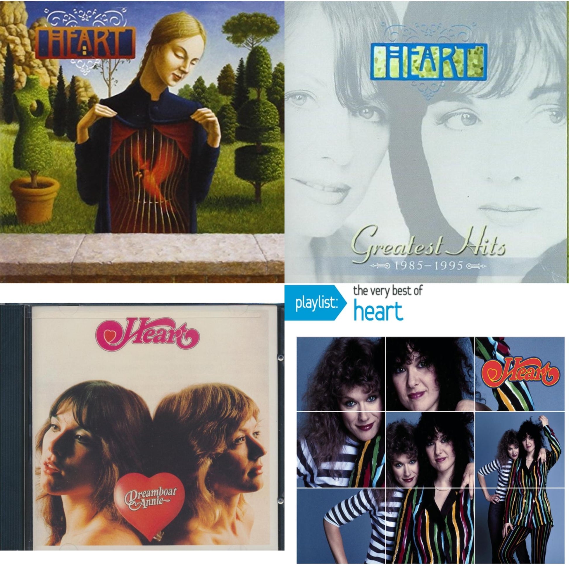 Heart - Greatest Hits & Greatest Hits 1985 -1995 & Dreamboat Annie & Playlist: Very Best Of Heart - CD Bundle