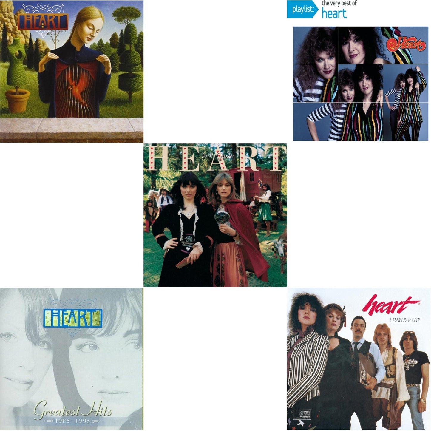 Heart - Greatest Hits & Greatest Hits 1985 -1995 & Little Queen & Playlist: Very Best Of Heart & Greatest Hits - CD Bundle