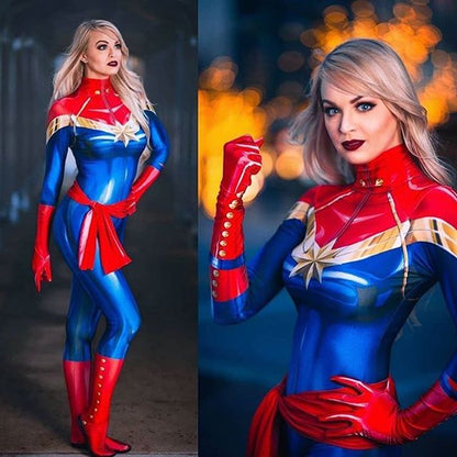 Carol Danvers Cosplay Girls Bodysuit