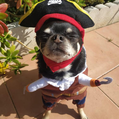 Funny Halloween Pet Dog Pirate Costumes