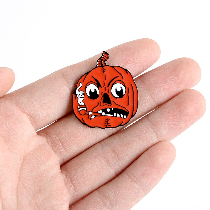 Happy Halloween Enamel Pin Trick