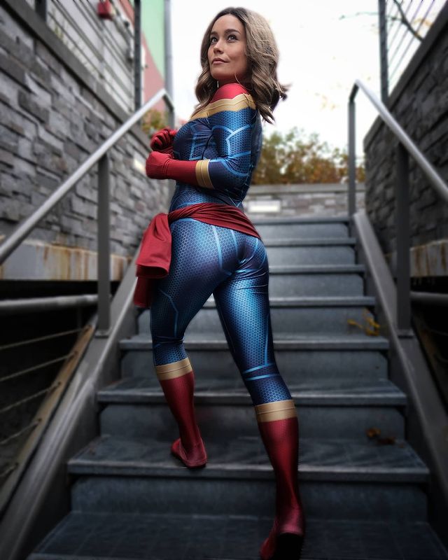 Carol Danvers Cosplay Girls Bodysuit