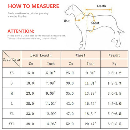 Dog Hoodie Coat Winter Dog Clothes